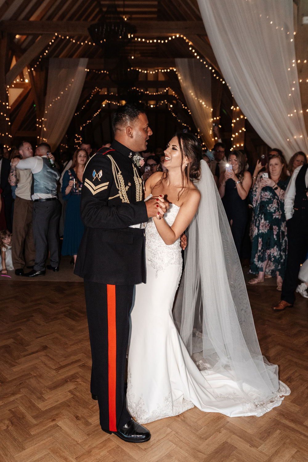 Bride & Groom first dance at the Old Kent Barn